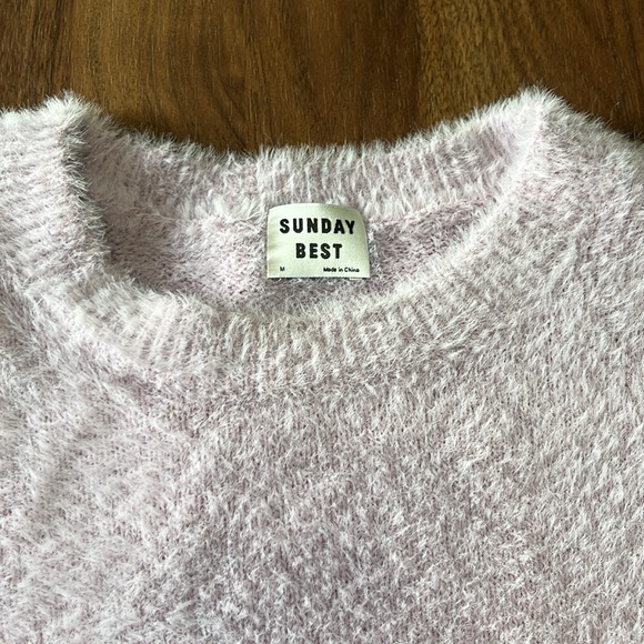 Aritzia purple fuzzy top - Picture 3 of 4